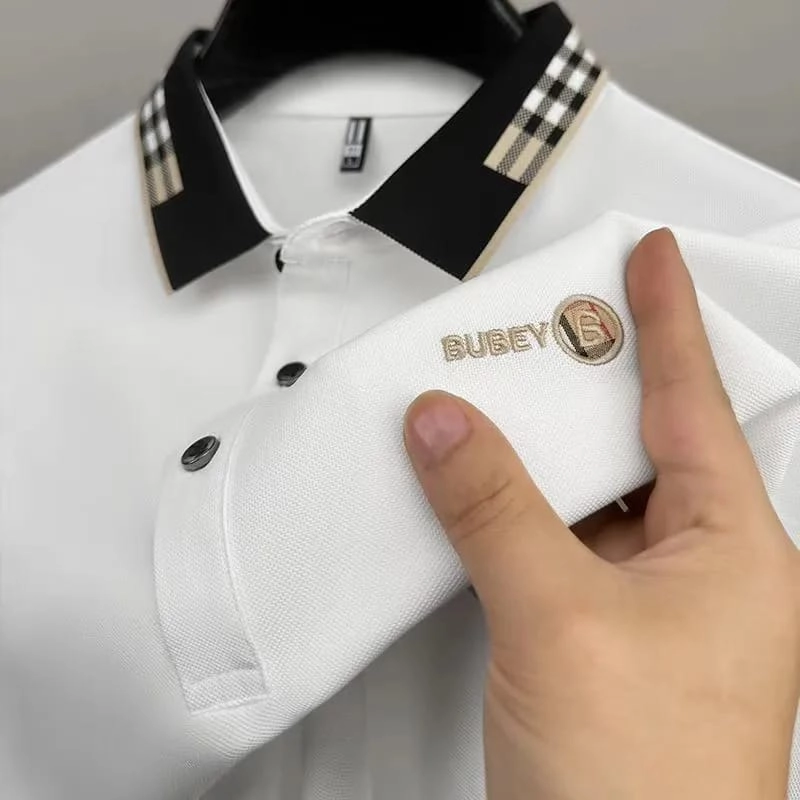 Premium Cotton Polo Shirt For Men- white