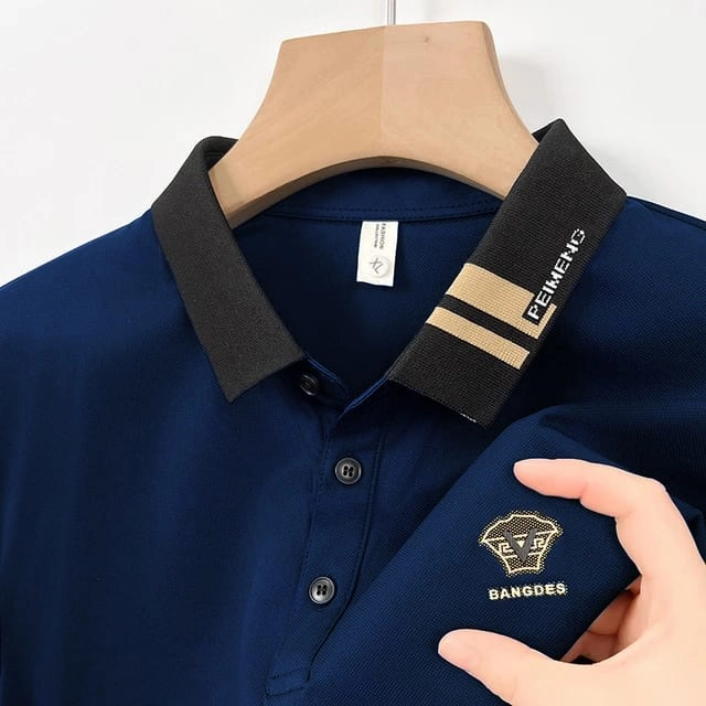 Premium Cotton Polo Shirt For Men- Blue