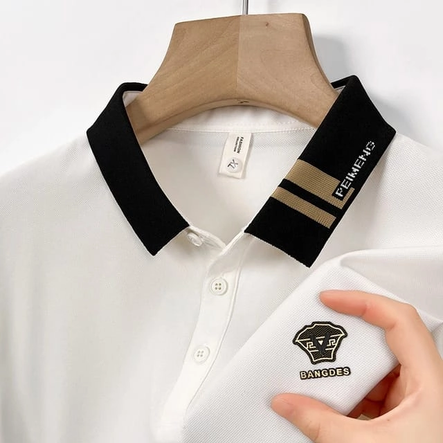 Premium Cotton Polo Shirt For Men - White